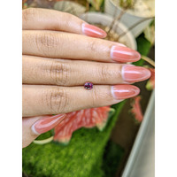 0.63 Ct. Purplish Pink Garnet from Ceylon (Sri Lanka) Life Style