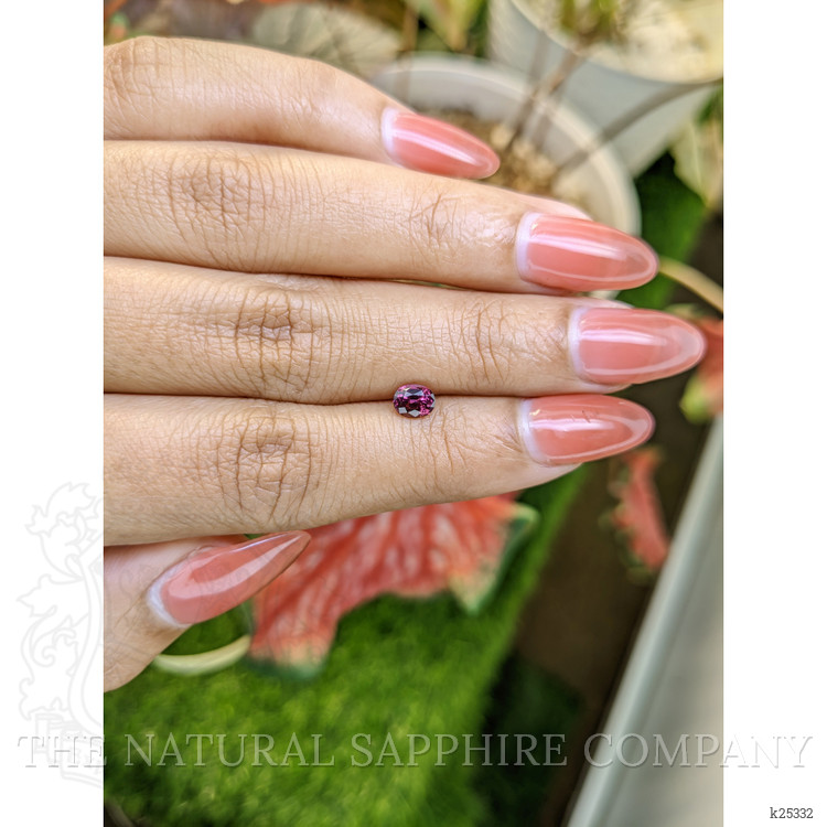 0.63 Ct. Purplish Pink Garnet from Ceylon (Sri Lanka)
