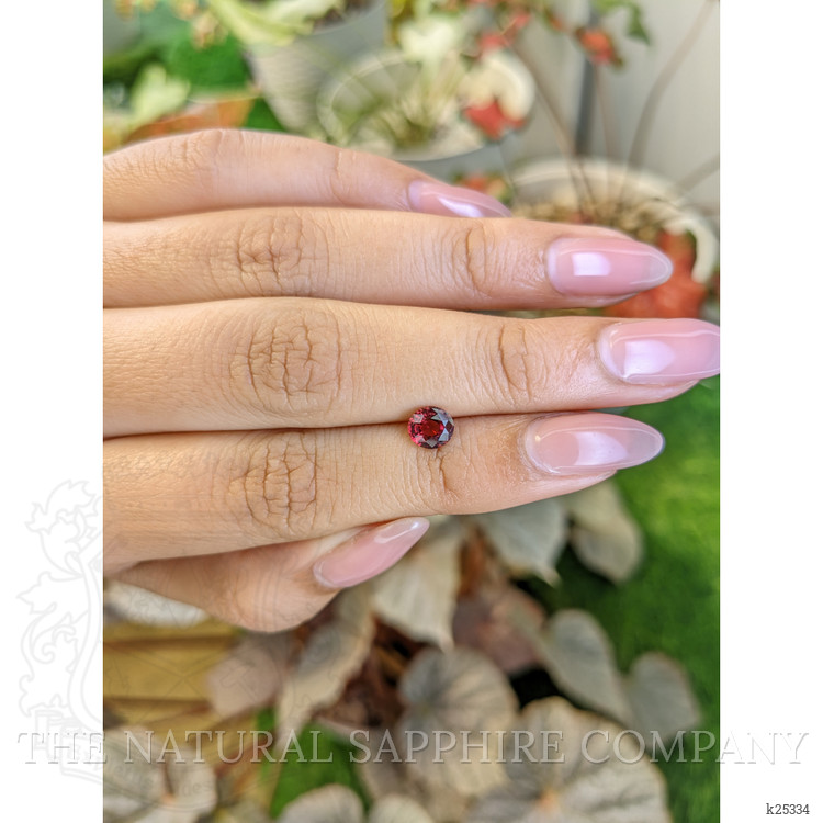 0.85 Ct. Purplish Red Garnet from Ceylon (Sri Lanka)