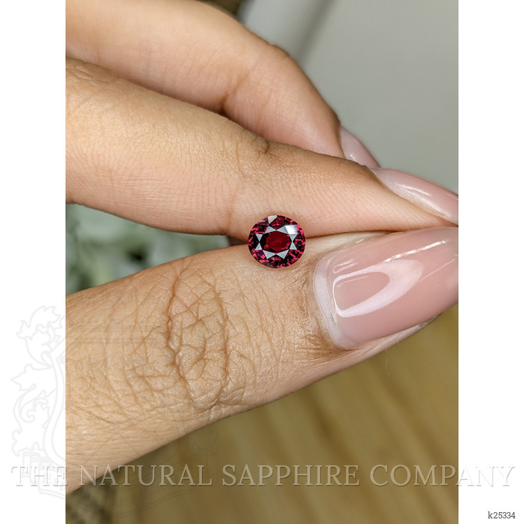 0.85 Ct. Purplish Red Garnet from Ceylon (Sri Lanka)