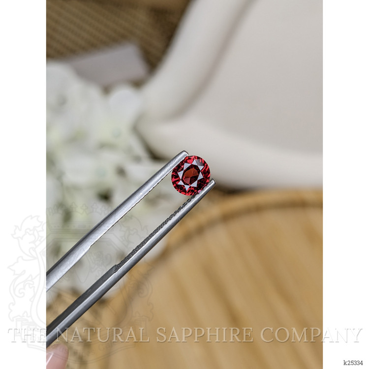 0.85 Ct. Purplish Red Garnet from Ceylon (Sri Lanka)