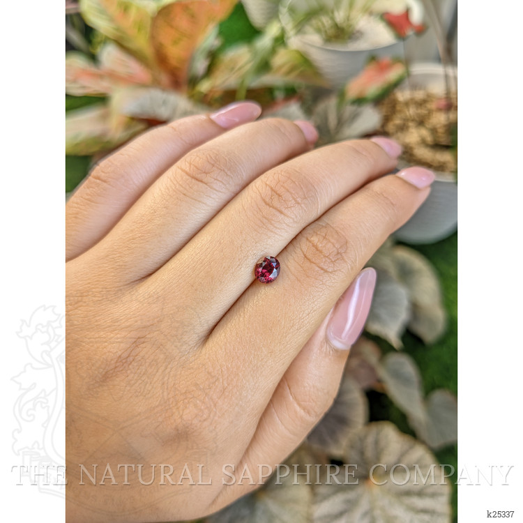 0.90 Ct. Purplish Red Garnet from Ceylon (Sri Lanka)