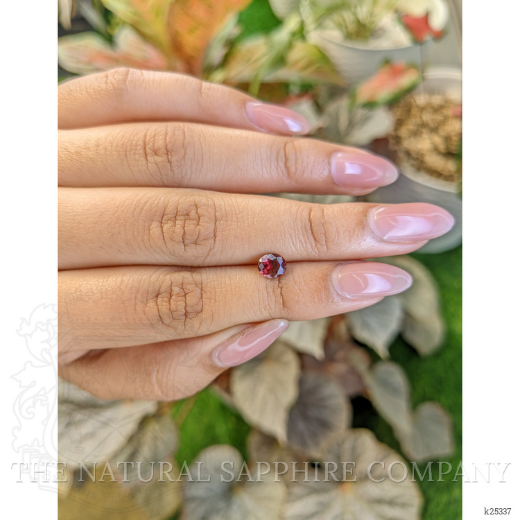 0.90 Ct. Purplish Red Garnet from Ceylon (Sri Lanka)