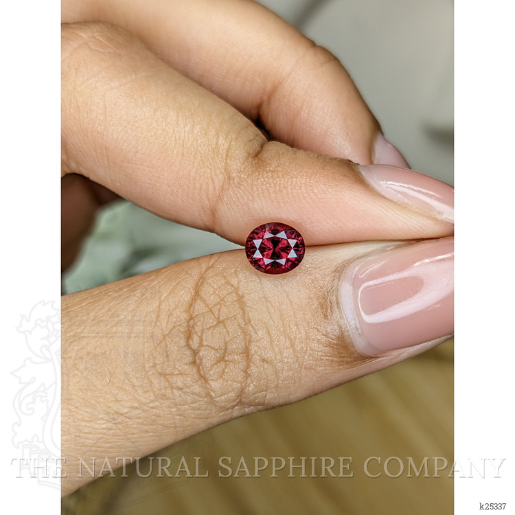 0.90 Ct. Purplish Red Garnet from Ceylon (Sri Lanka)