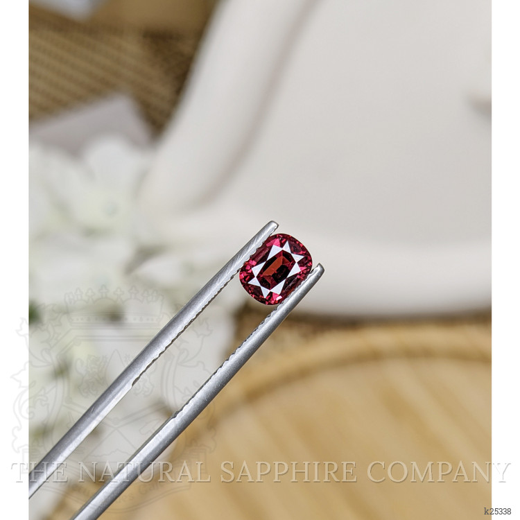 1.27 Ct. Pinkish Red Garnet from Ceylon (Sri Lanka)