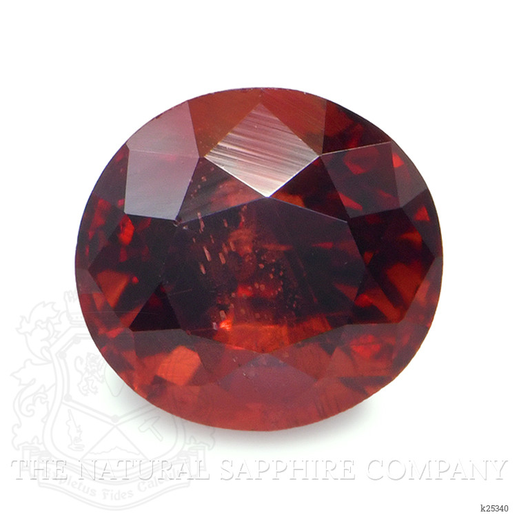 0.77 Ct. Orangish Red Garnet from Ceylon (Sri Lanka)