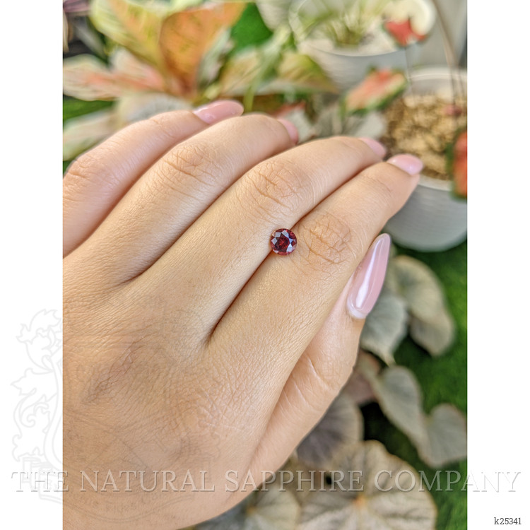 0.85 Ct. Pinkish Red Garnet from Ceylon (Sri Lanka)