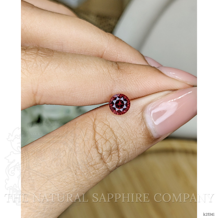 0.85 Ct. Pinkish Red Garnet from Ceylon (Sri Lanka)