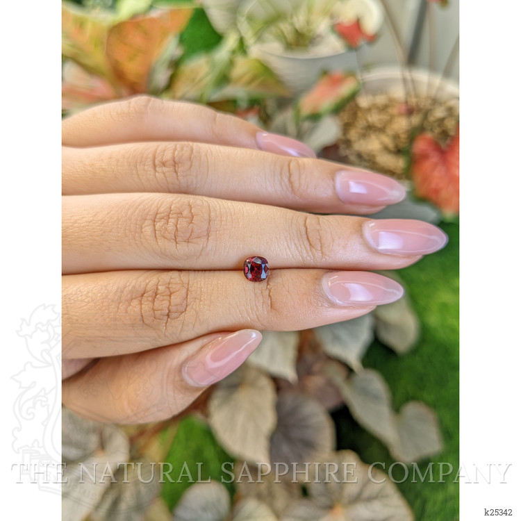 1.00 Ct. Red Garnet from Ceylon (Sri Lanka)