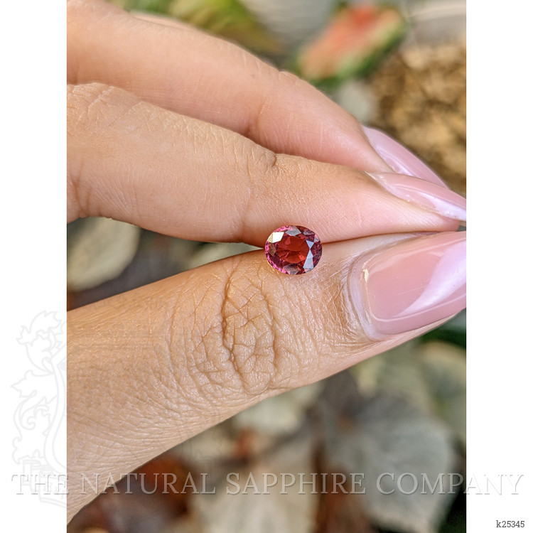 1.00 Ct. Reddish Pink Garnet from Ceylon (Sri Lanka)