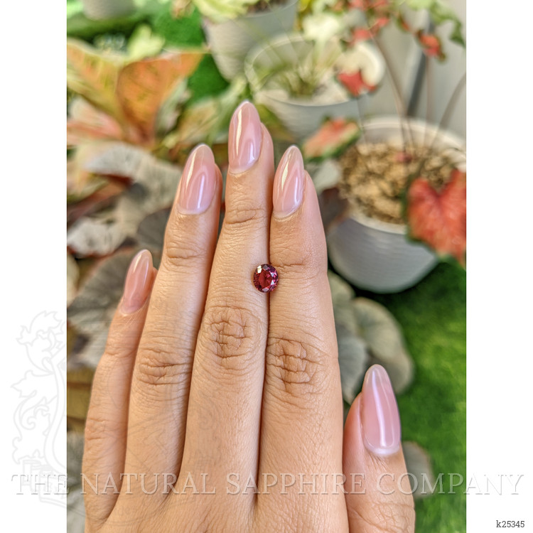 1.00 Ct. Reddish Pink Garnet from Ceylon (Sri Lanka)