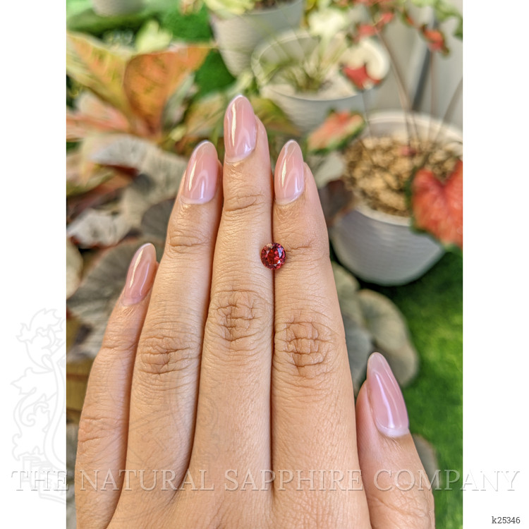 1.03 Ct. Pinkish Red Garnet from Ceylon (Sri Lanka)