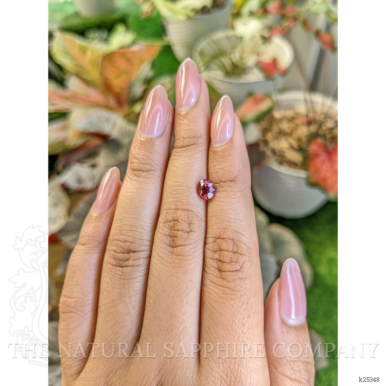 1.00 Ct. Reddish Pink Garnet from Ceylon (Sri Lanka)