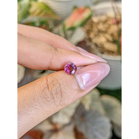 0.97 Ct. Pinkish Purple Rhodolite Garnet from Ceylon (Sri Lanka) Life Style