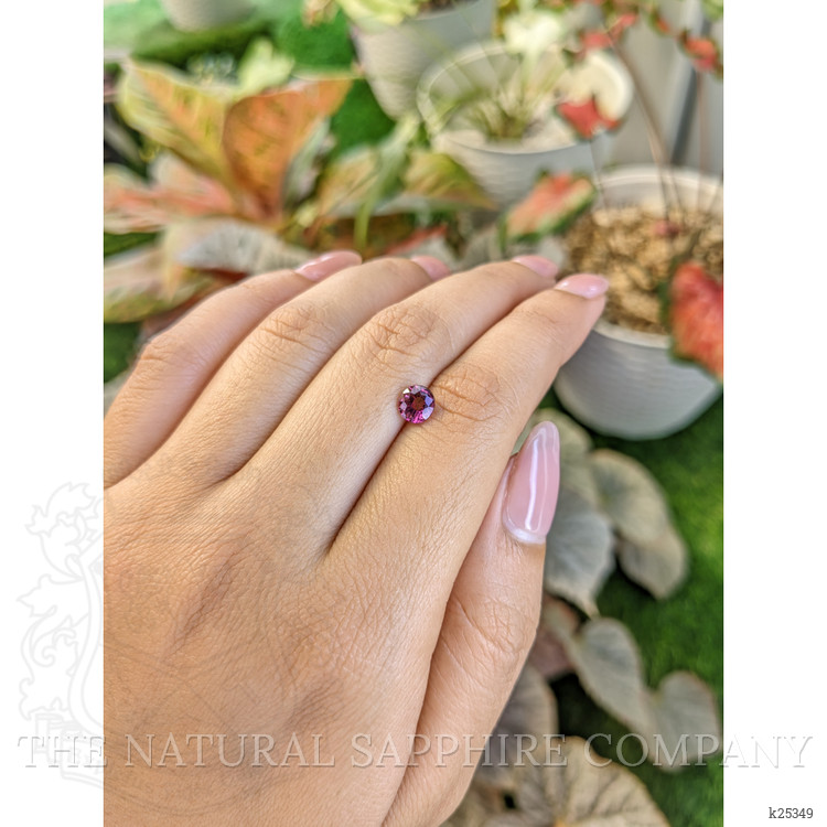 0.97 Ct. Pinkish Purple Rhodolite Garnet from Ceylon (Sri Lanka)