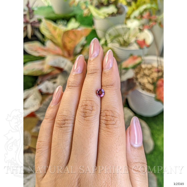 0.97 Ct. Pinkish Purple Rhodolite Garnet from Ceylon (Sri Lanka)