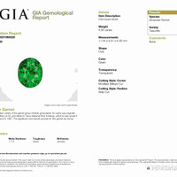 4.95 Ct. Tsavorite Garnet from Kenya Scan Report