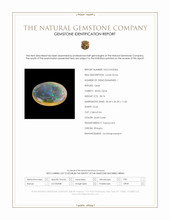 58.74 Ct. Multi Color Cabochon White Opal from Ethiopia Scan Report