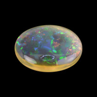 58.74 Ct. Multi Color Cabochon White Opal from Ethiopia Video