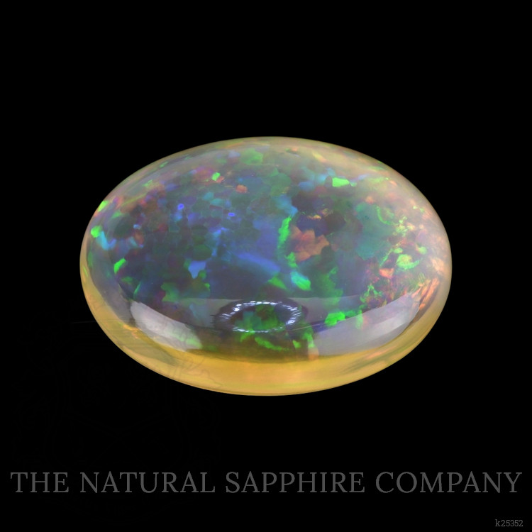 58.74 Ct. Multi Color Cabochon White Opal from Ethiopia
