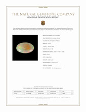 21.80 Ct. Multi Color Cabochon White Opal (Light Opal) from Ethiopia Scan Report