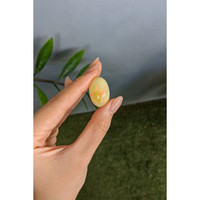 21.80 Ct. Multi Color Cabochon White Opal from Ethiopia Life Style