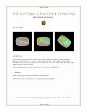 24.95 Ct. Multi Color White Opal (Light Opal) from Ethiopia Appraisal