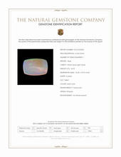 24.95 Ct. Multi Color White Opal (Light Opal) from Ethiopia Scan Report