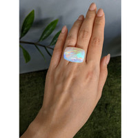 24.95 Ct. Multi Color White Opal from Ethiopia Life Style