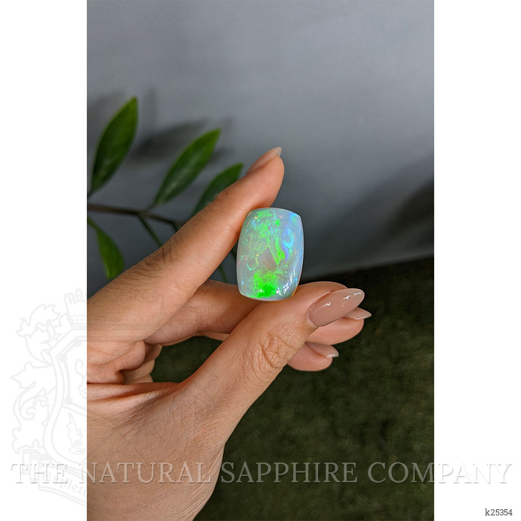 24.95 Ct. Multi Color White Opal from Ethiopia