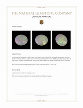 24.81 Ct. Multi Color Cabochon White Opal from Ethiopia Appraisal