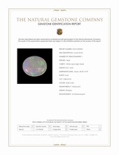 24.81 Ct. Multi Color Cabochon White Opal (Light Opal) from Ethiopia Scan Report