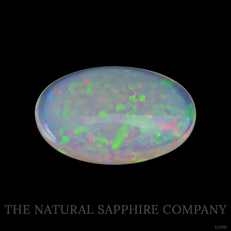 25.85 Ct. Multi Color Cabochon White Opal from Ethiopia