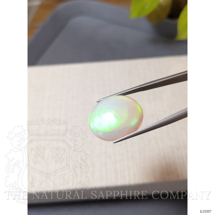 22.32 Ct. Multi Color Cabochon White Opal from Ethiopia