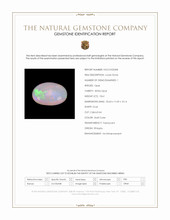 18.61 Ct. Multi Color Cabochon White Opal from Ethiopia Scan Report