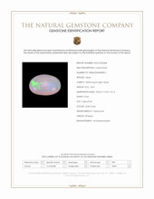 18.61 Ct. Multi Color Cabochon White Opal (Light Opal) from Ethiopia Scan Report