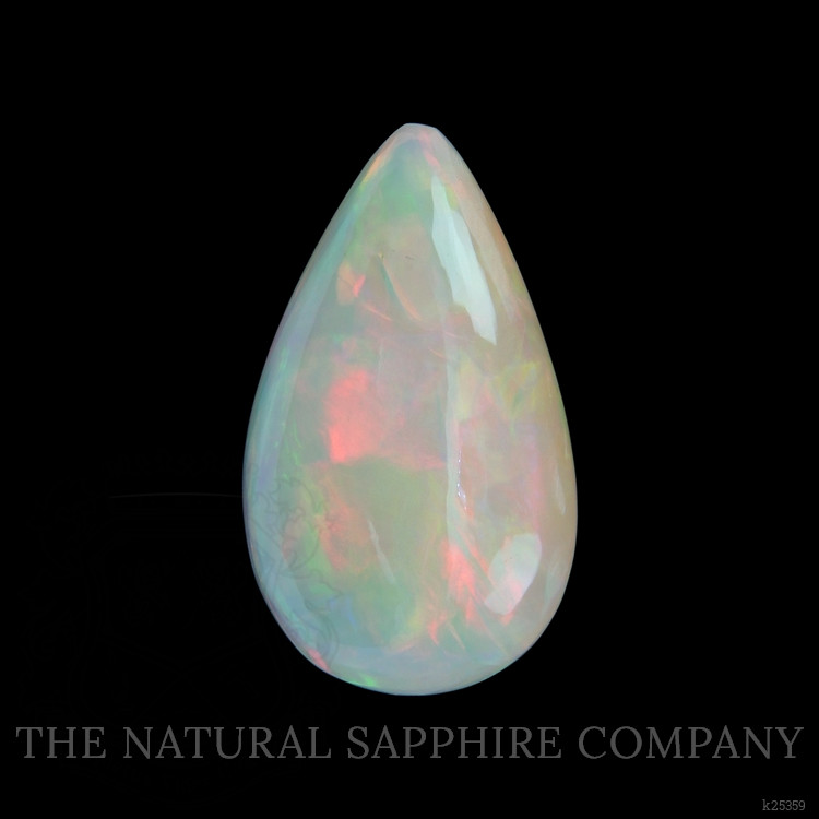 12.76 Ct. Multi Color Cabochon White Opal from Ethiopia