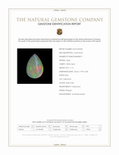 11.12 Ct. Multi Color Cabochon White Opal from Ethiopia Scan Report