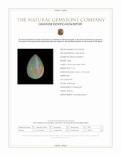 11.12 Ct. Multi Color Cabochon White Opal (Light Opal) from Ethiopia Scan Report