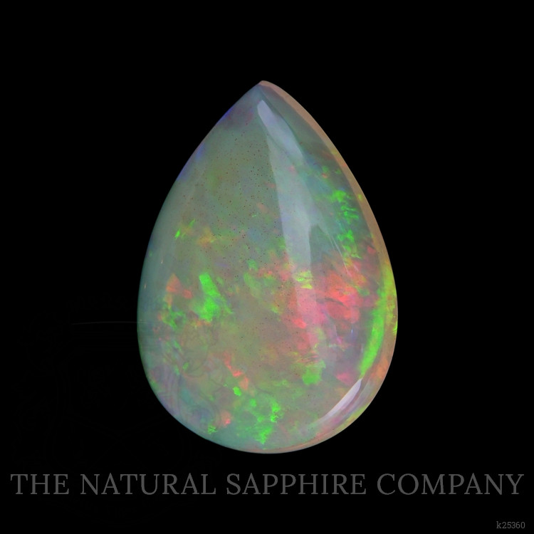 11.12 Ct. Multi Color Cabochon White Opal from Ethiopia