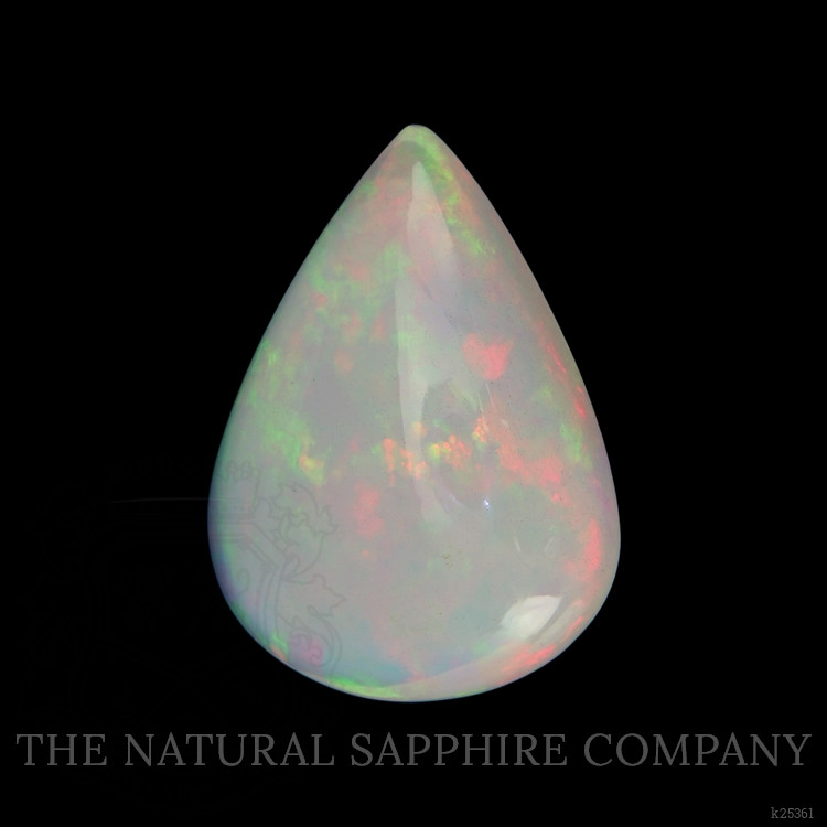 20.95 Ct. Multi Color Cabochon White Opal from Ethiopia