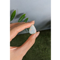 20.95 Ct. Multi Color Cabochon White Opal from Ethiopia Life Style