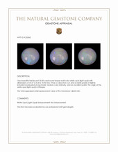 30.00 Ct. Multi Color Cabochon White Opal (Light Opal) from Ethiopia Appraisal