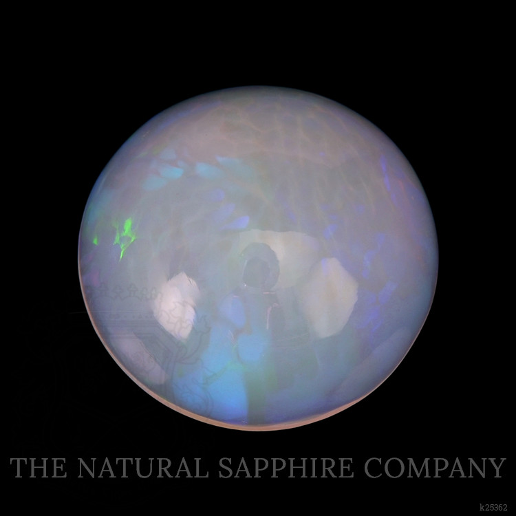 30.00 Ct. Multi Color Cabochon White Opal from Ethiopia