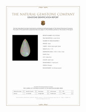 17.75 Ct. Multi Color Cabochon White Opal (Light Opal) from Ethiopia Scan Report