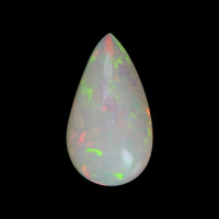 17.75 Ct. Multi Color Cabochon White Opal from Ethiopia Video