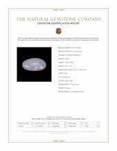 16.69 Ct. Multi Color Cabochon White Opal from Ethiopia Scan Report