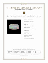 21.52 Ct. Multi Color Cabochon White Opal (Light Opal) from Ethiopia Scan Report