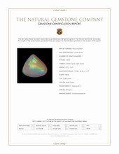 18.51 Ct. Multi Color Cabochon White Opal (Light Opal) from Ethiopia Scan Report