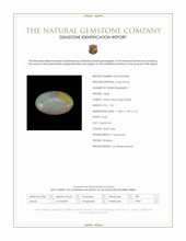 7.02 Ct. Multi Color Cabochon White Opal (Light Opal) from Ethiopia Scan Report